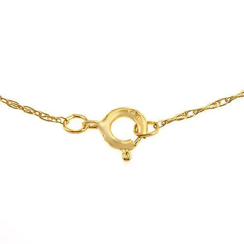 0.75 Carat 14K Solid Yellow Gold Heartbeat Ruby Necklace