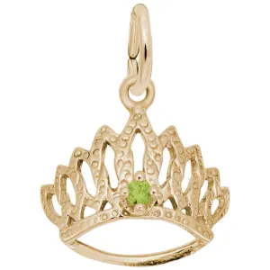 10 KT TIARA W/BIRTHSTONE-AUG