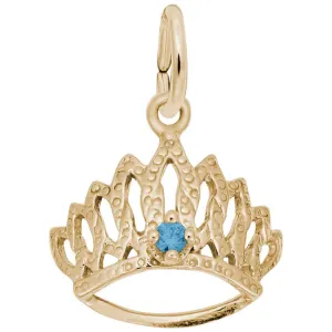 10 KT TIARA W/BIRTHSTONE-DEC