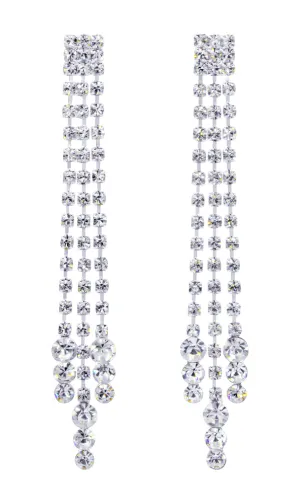 #15083 - Triple Raindrop Fall Earrings
