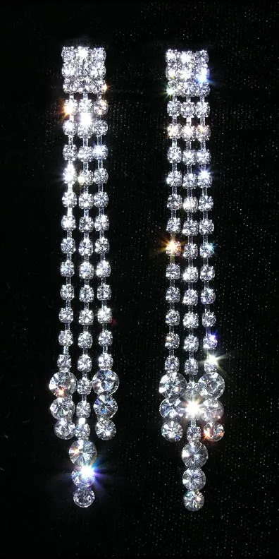 #15083 - Triple Raindrop Fall Earrings