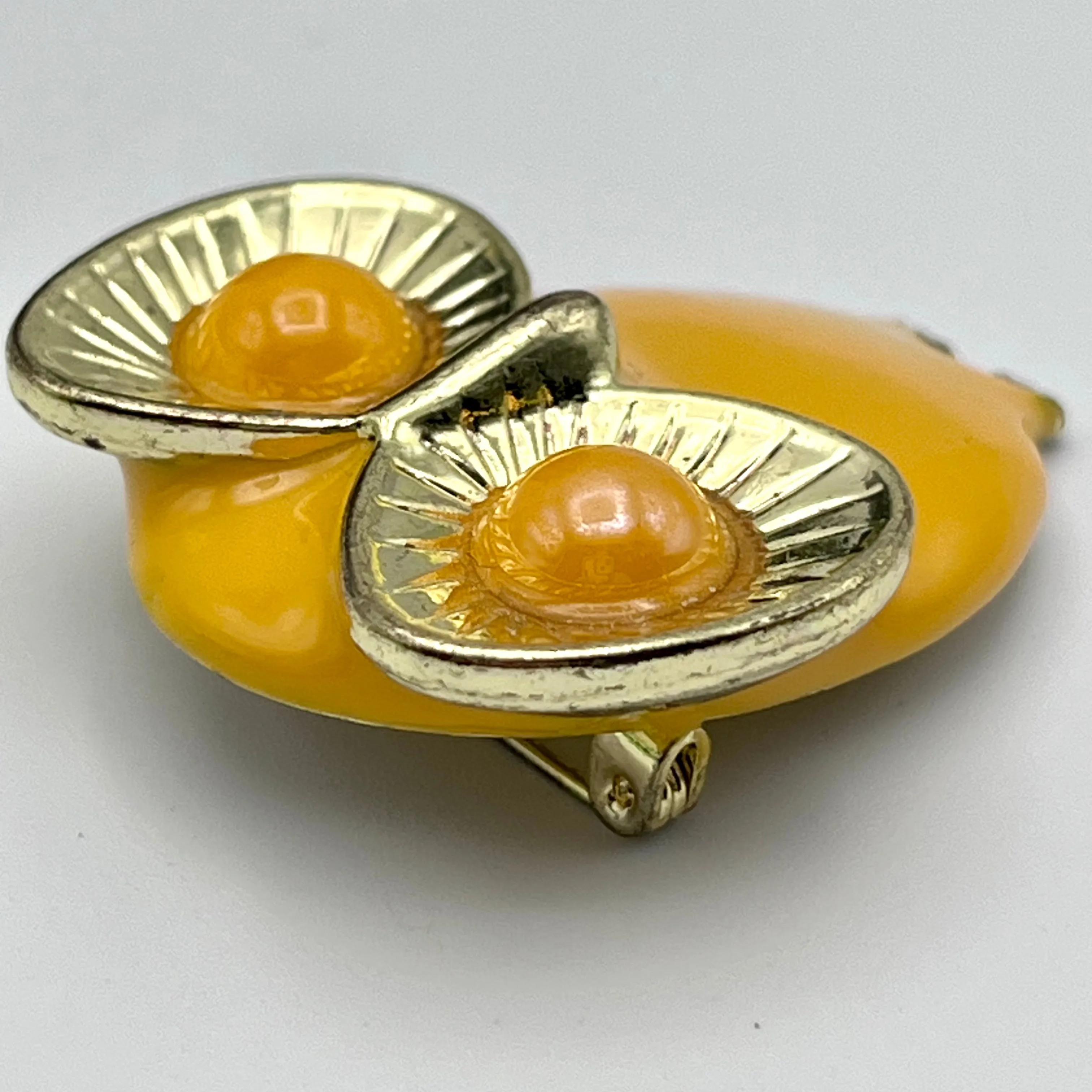 1970s Abstract Owl Brooch