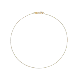 1MM Diamond Cut Gold Ball Chain Bracelet