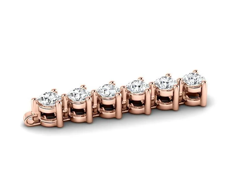 2.00-10.00 CT Round Cut Lab Grown Diamonds - Tennis Bracelet