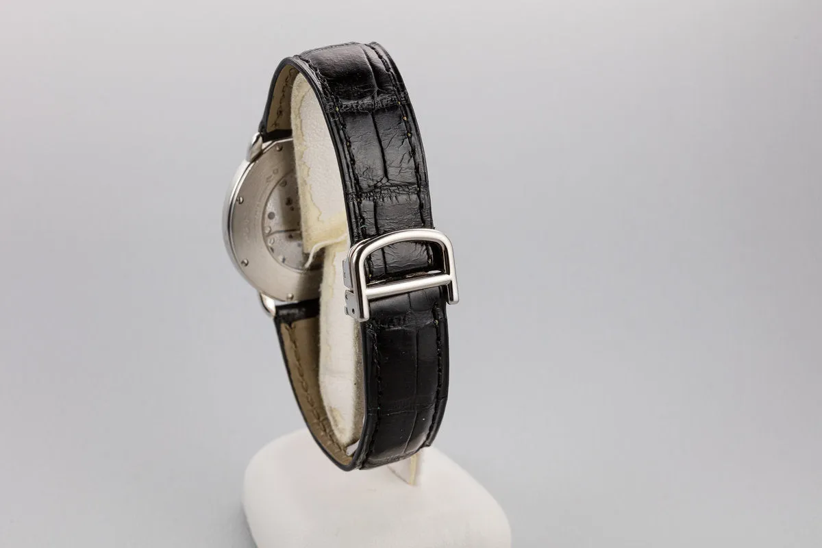 2000 Cartier Platinum Ronde Louis Privee with Box and Papers