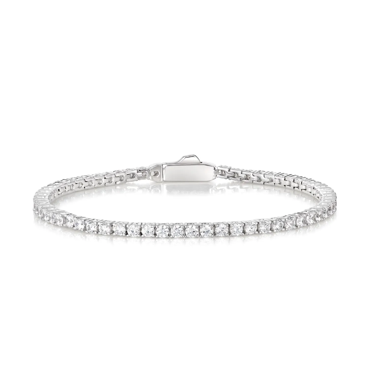 3 Carat Straight Line Tennis Bracelet