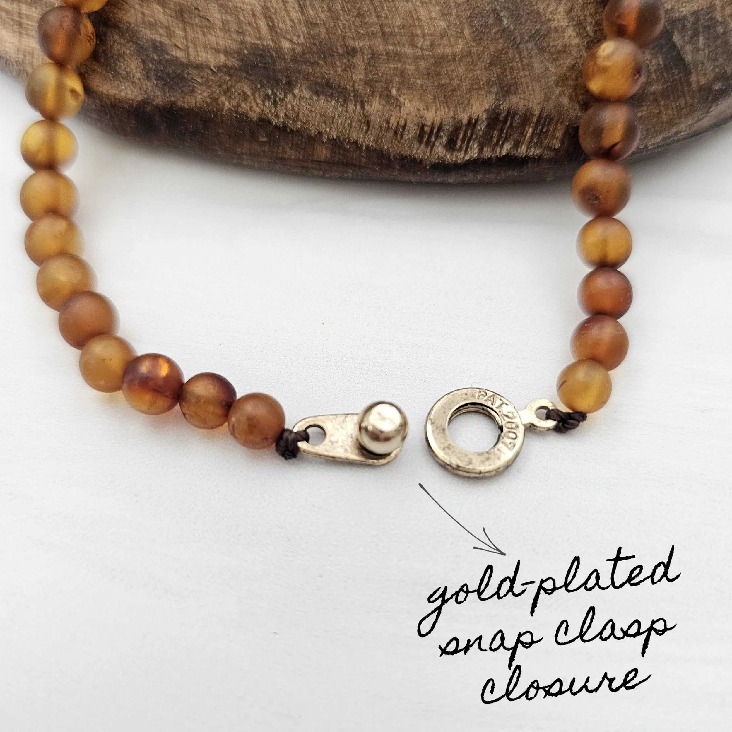 Adults | Lapis Lazuli   Raw Cognac Amber Necklace