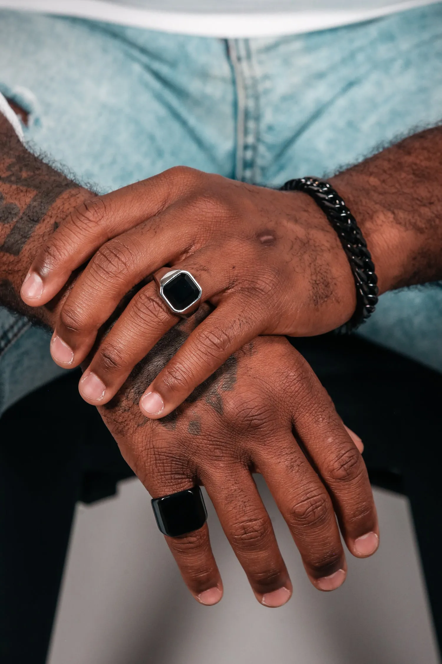 Amor Bold Chunky Mens Ring