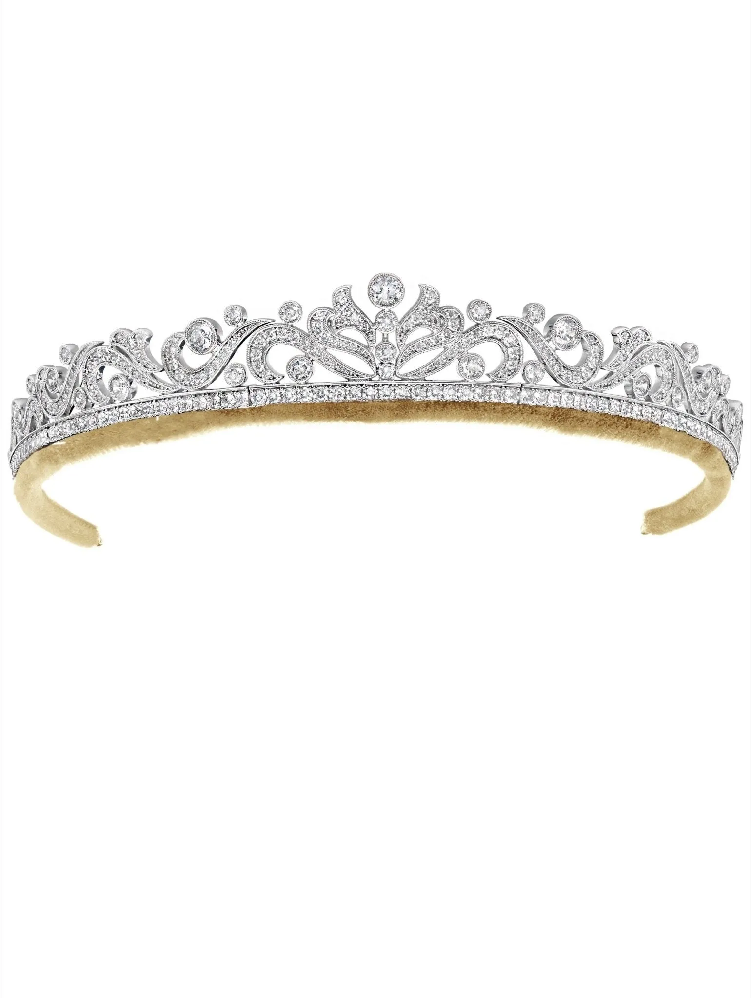 Andrew Prince by Crislu Scroll and Brilliant Cut Tiara