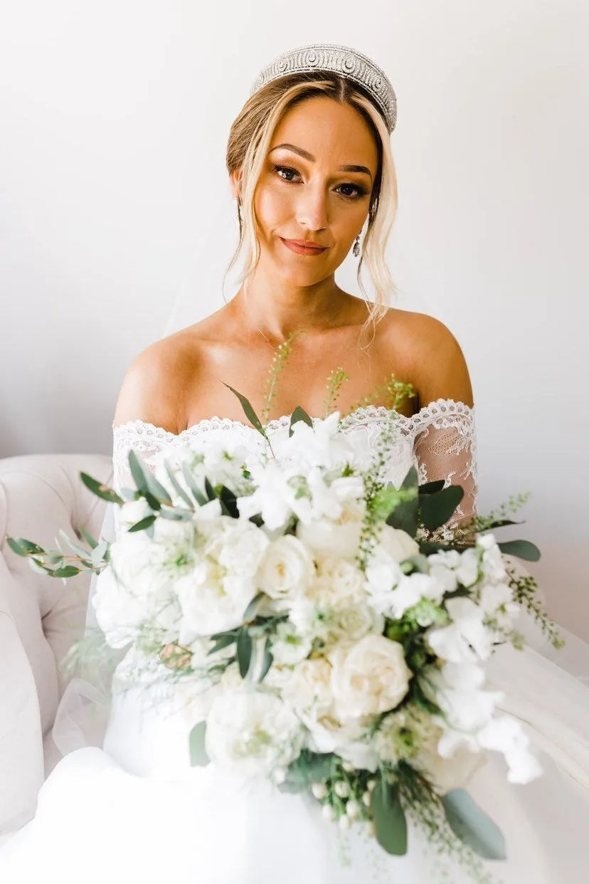 ANNE Simulated Diamond Bandeau Tiara