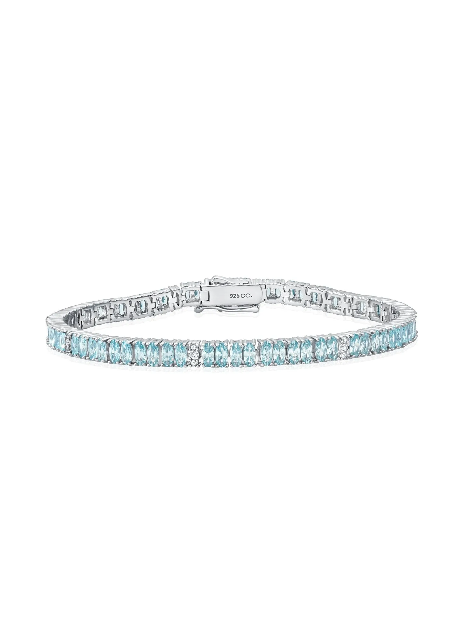 Aqua Hues Tennis Bracelet