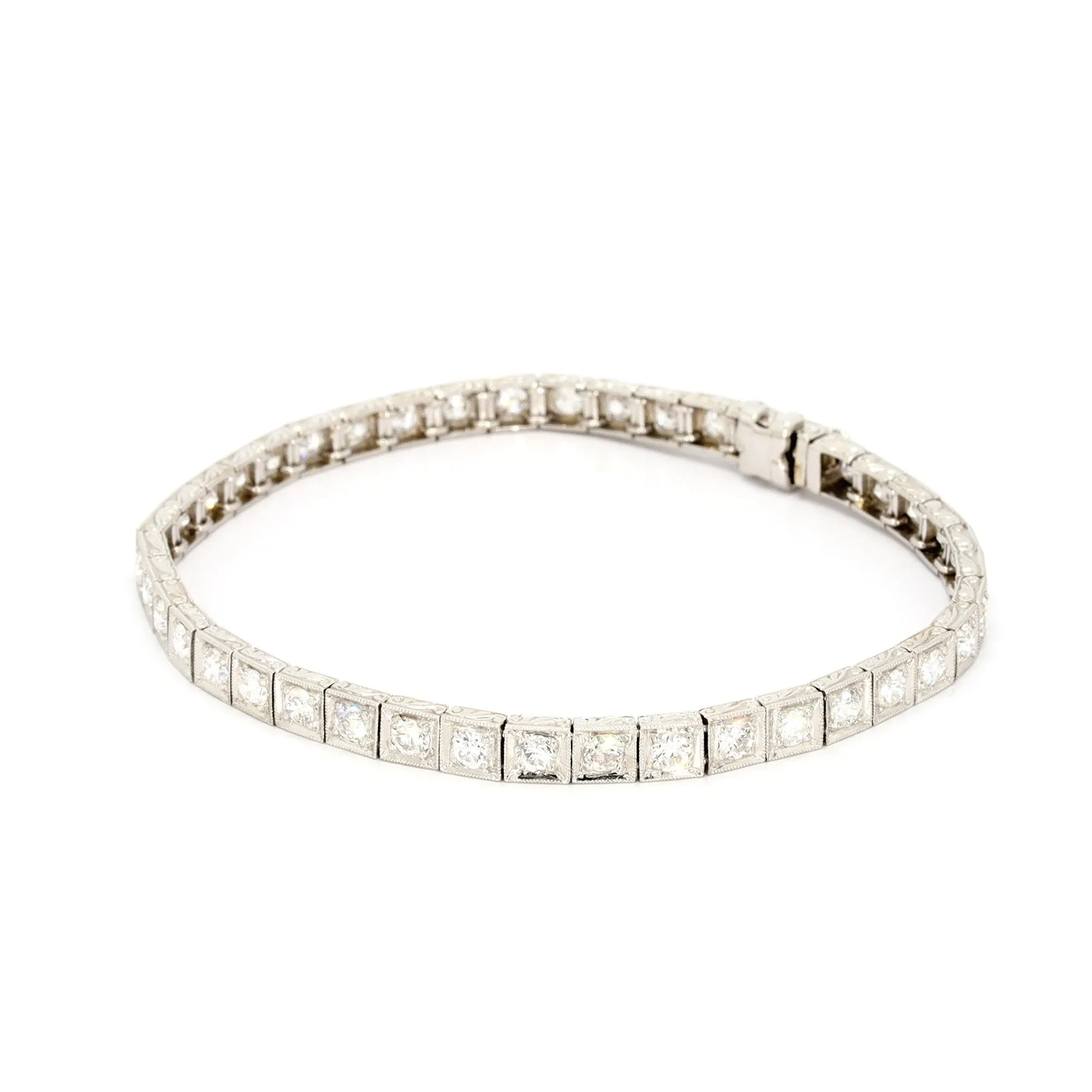 Art Deco Block Bracelet