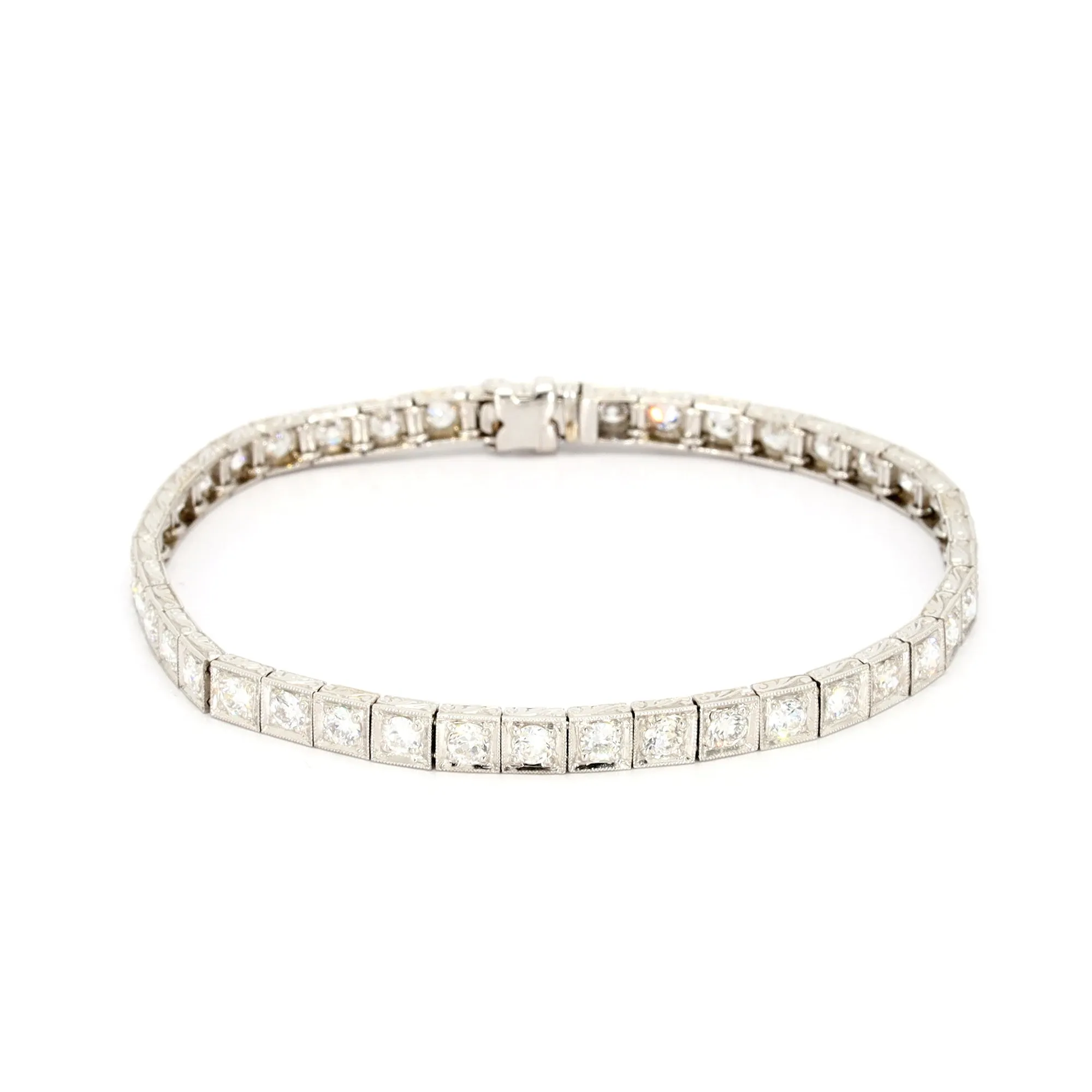 Art Deco Block Bracelet