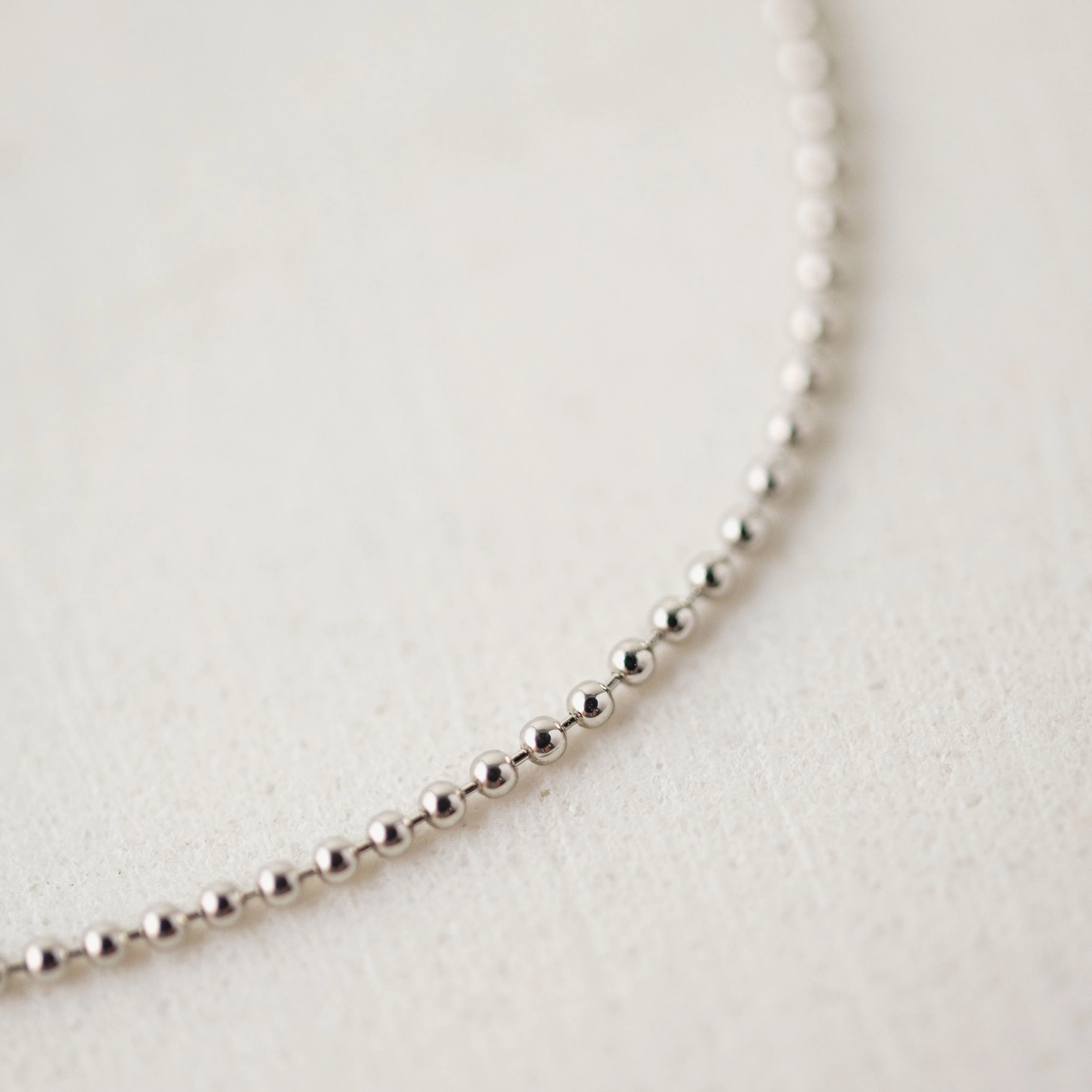 Ball Chain Bracelet Silver