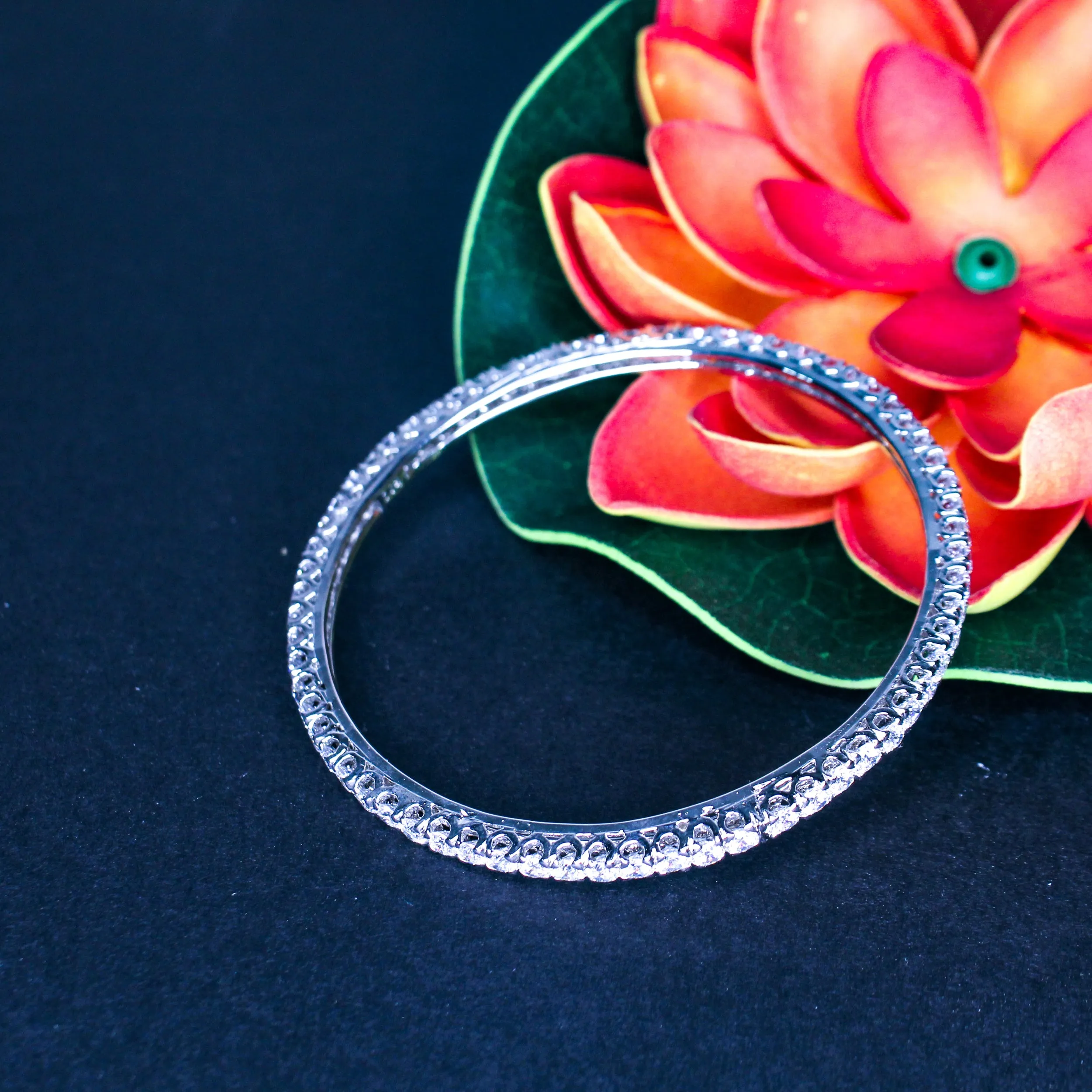 Bangle in Cubic Zircons