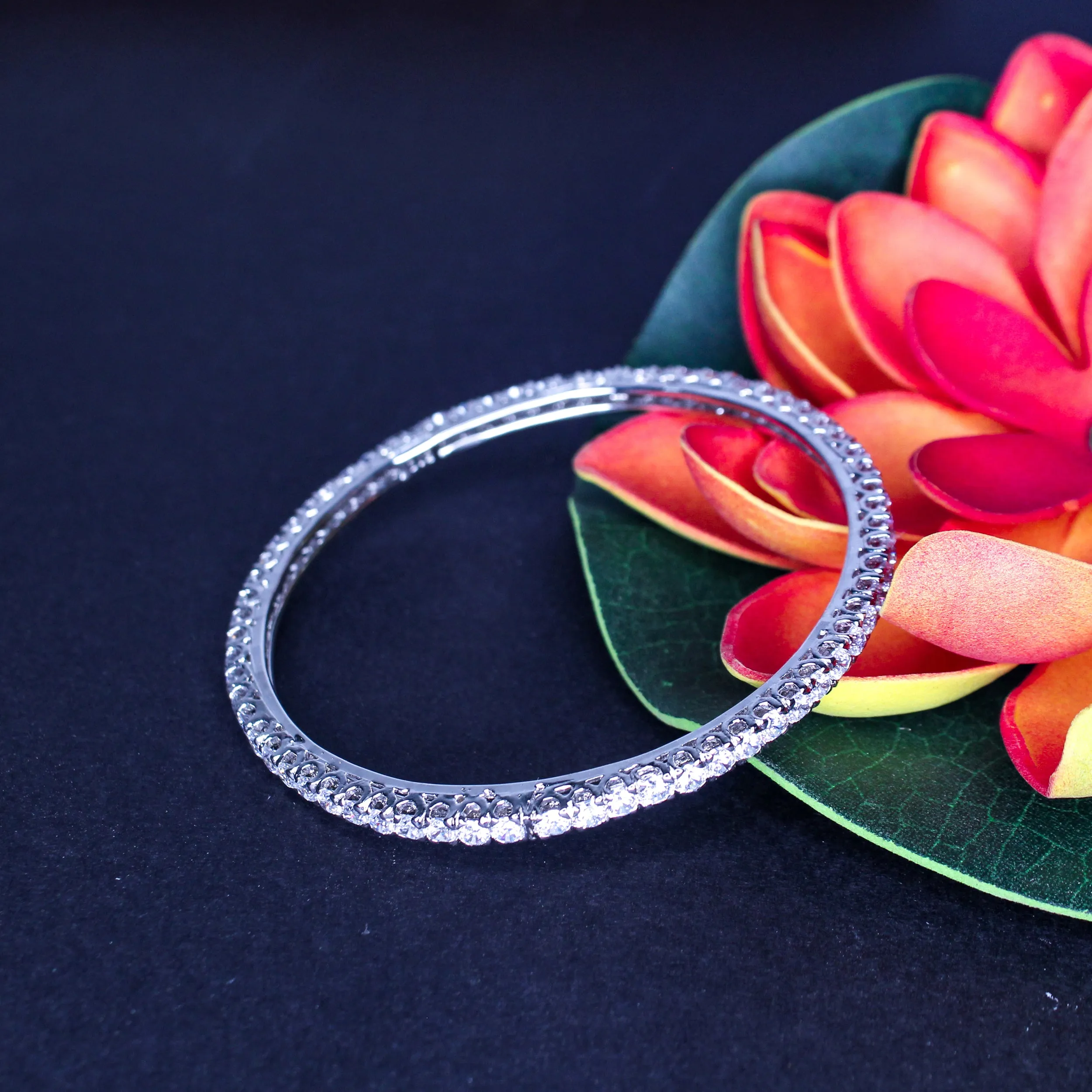 Bangle in Cubic Zircons