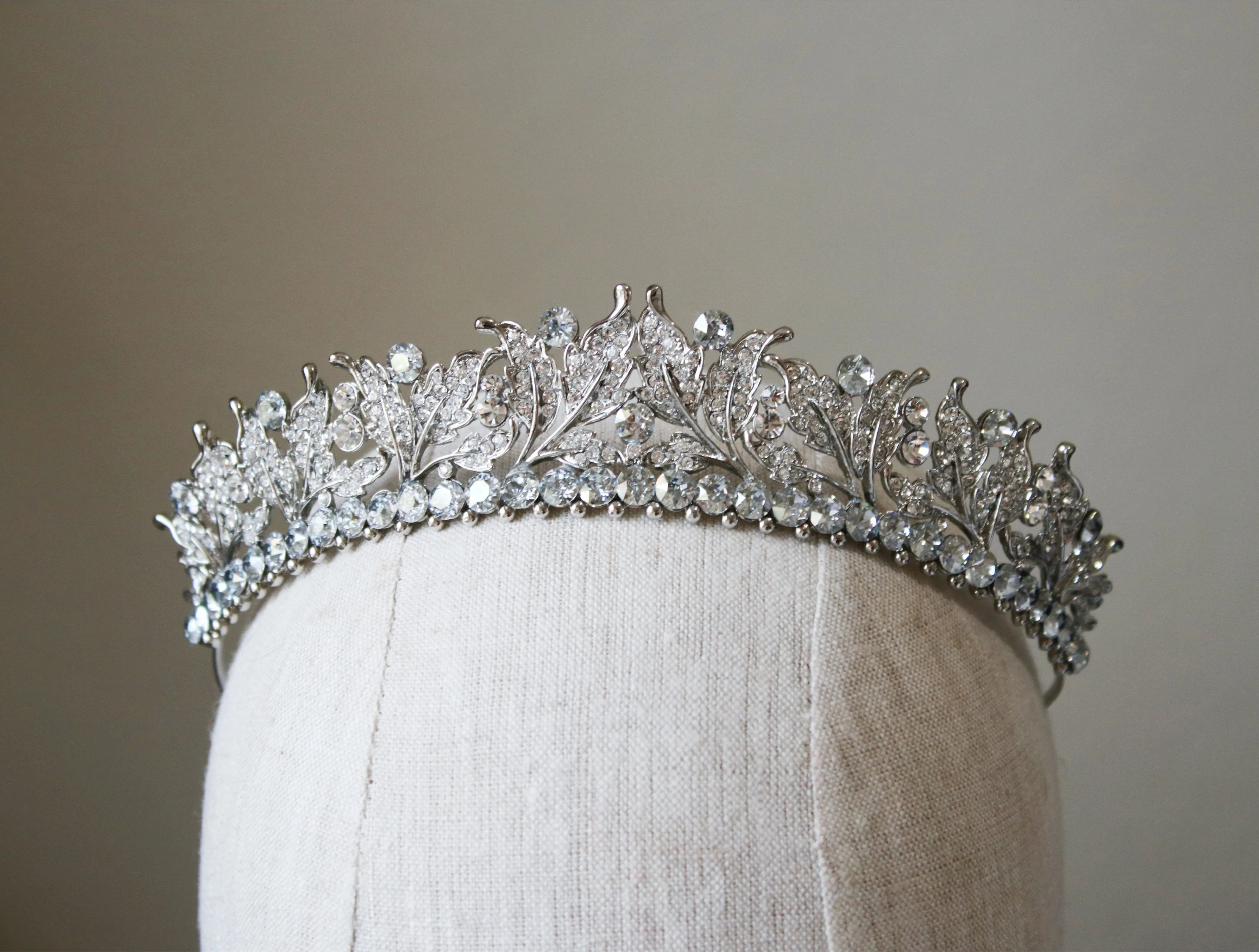 Bespoke Something Blue VICTORIA Swarovski Crystal Wedding Tiara