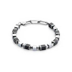 Bracelet Precious Cubes black-silver