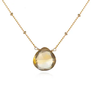 Brighter Than Sunshine Citrine Necklace