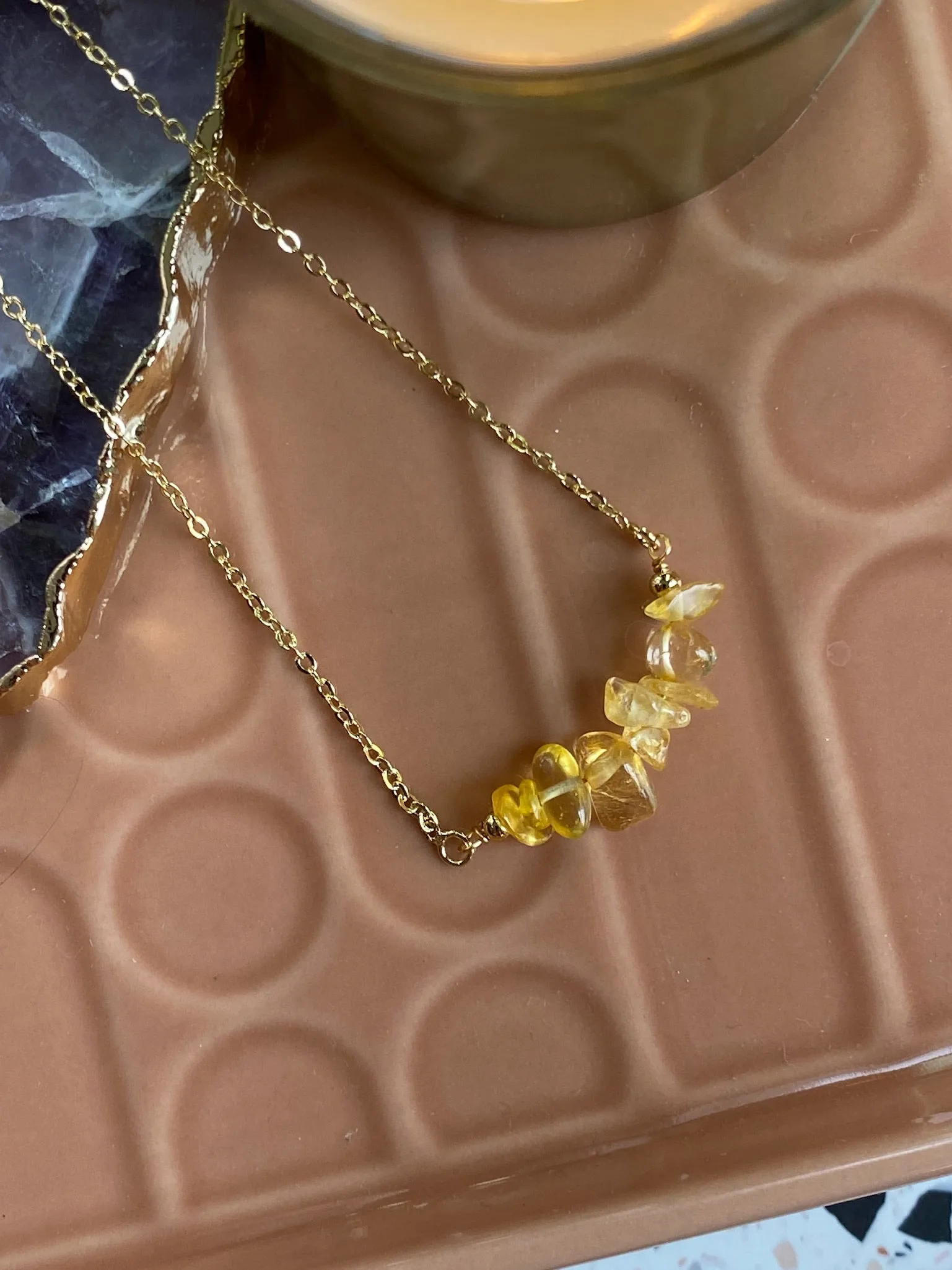 Carrie Pendant | Citrine