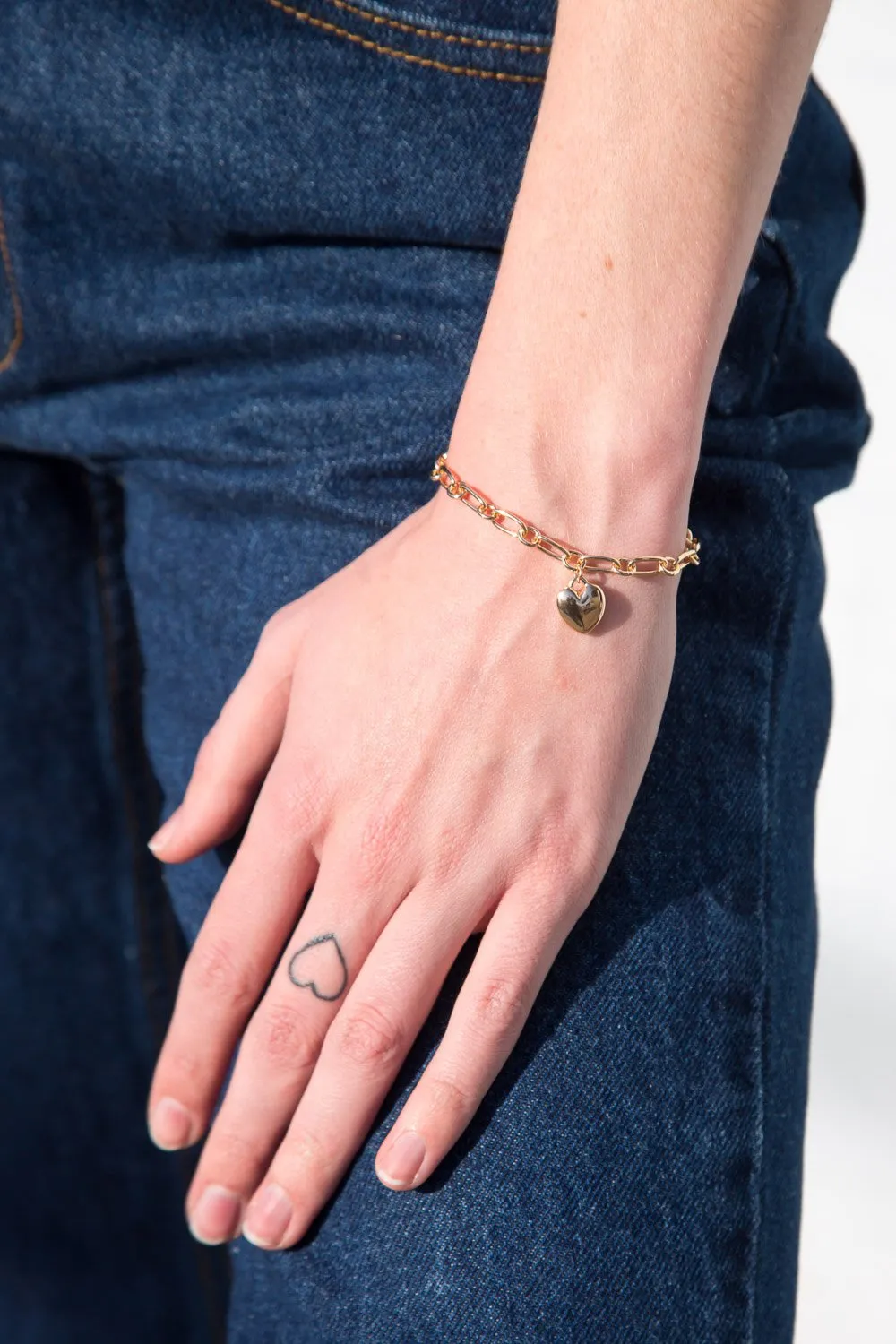 Chain Heart Bracelet