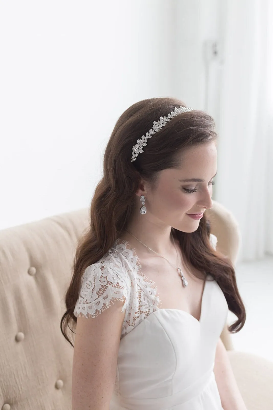 Cheyenne Crystal Wedding Headband