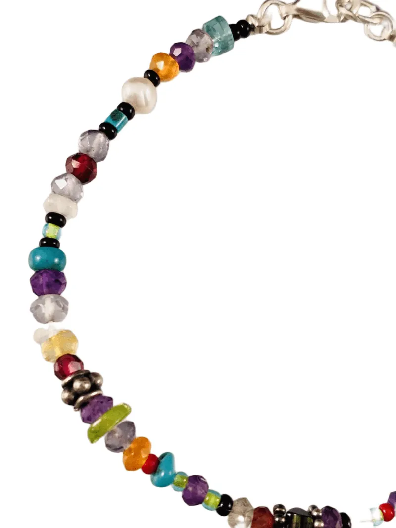 Chrome Diopside Beaded Gemstone Bracelet #6