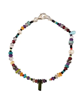 Chrome Diopside Beaded Gemstone Bracelet #6