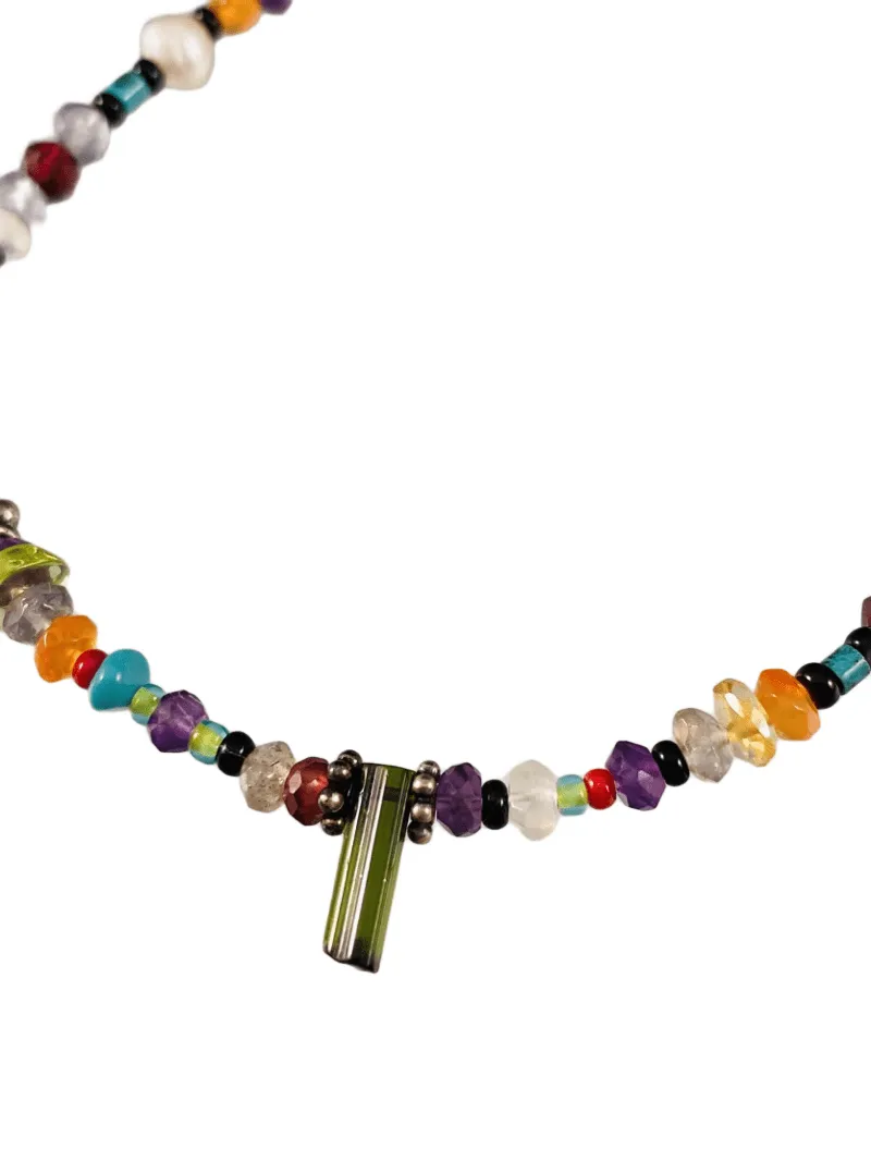 Chrome Diopside Beaded Gemstone Bracelet #6