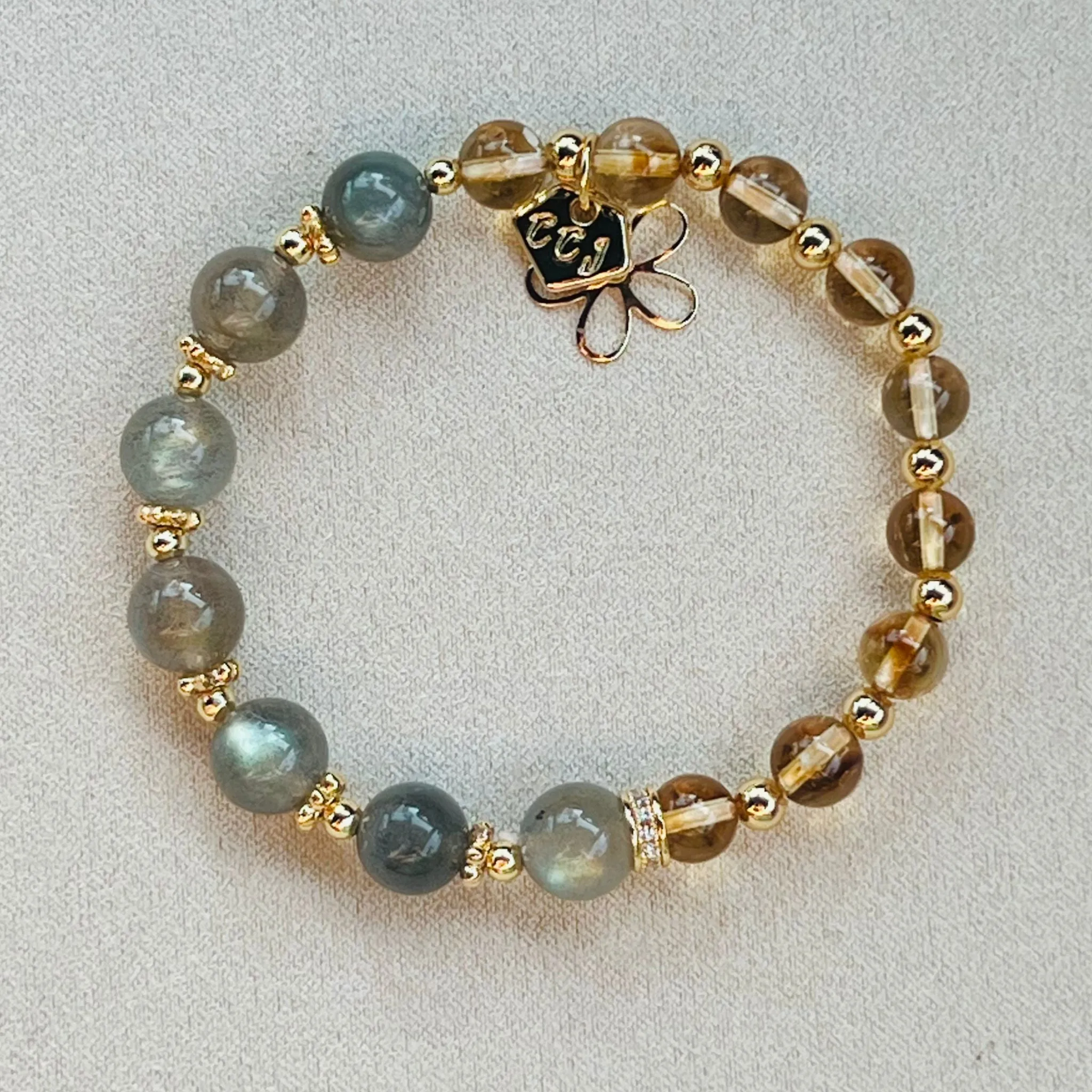 Citrine & Labradorite Baby Bracelet