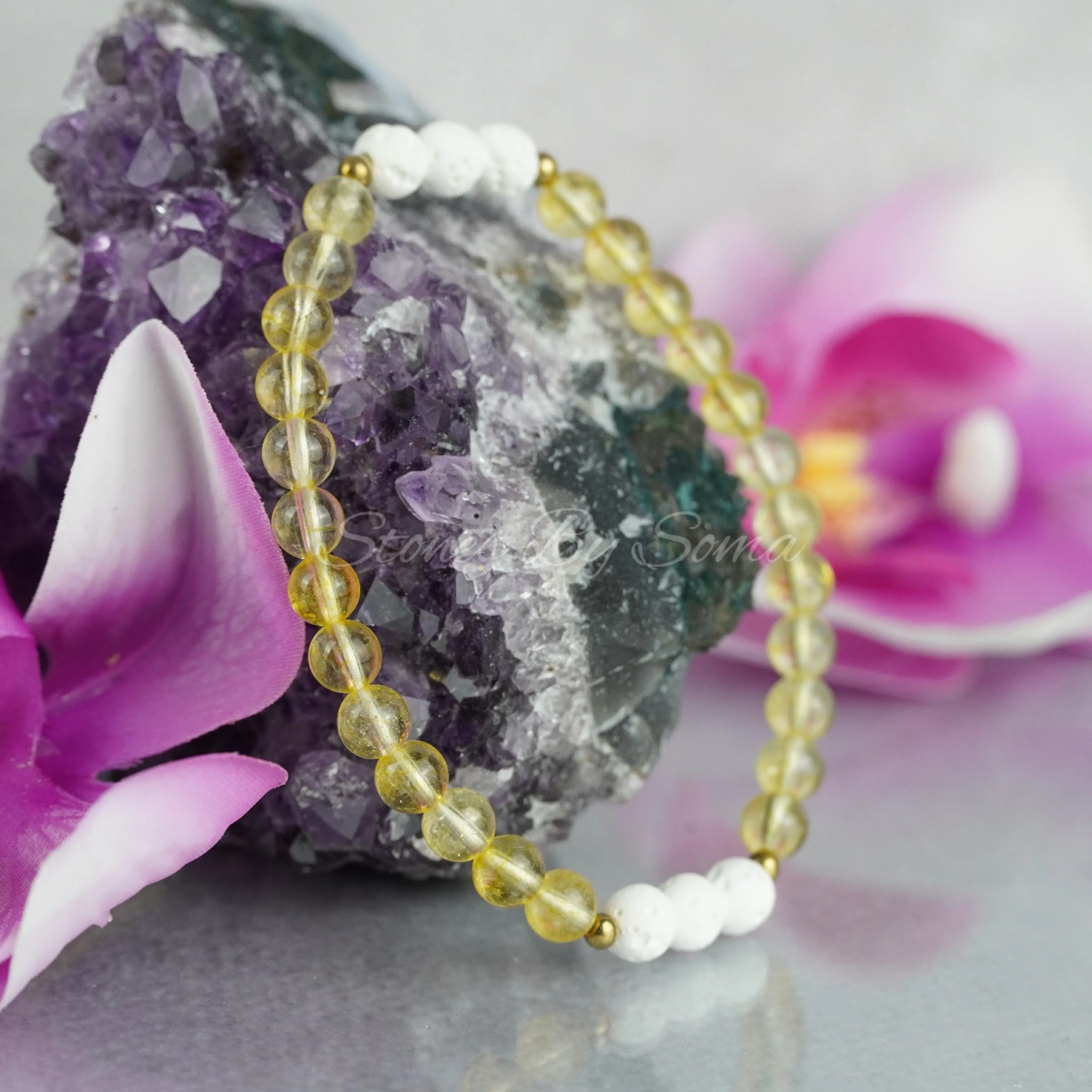 Citrine & Lava Stone Diffuser (Joy & Happiness)