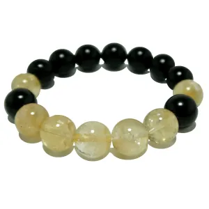 Citrine Rainbow Obsidian Bracelet Feel Secure