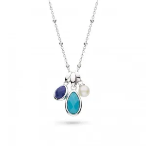 Coast Pebble Azure Gemstone Trio Pendant Necklace 90174LMGP