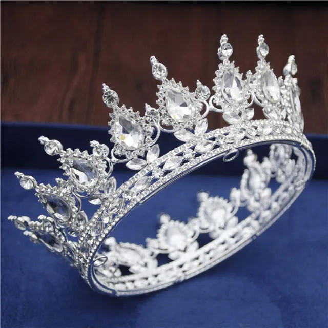 Crystal Bridal or Quince Tiara Baroque Your Majesty Crowns