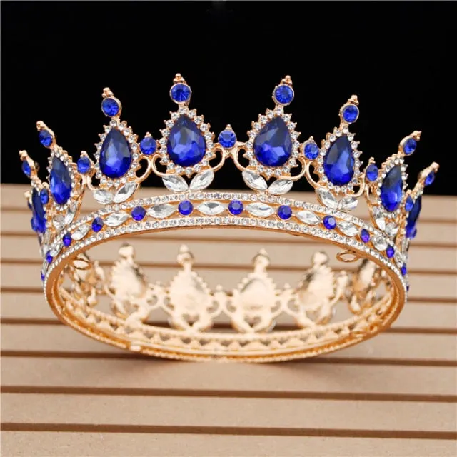 Crystal Bridal or Quince Tiara Baroque Your Majesty Crowns