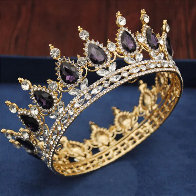 Crystal Bridal or Quince Tiara Baroque Your Majesty Crowns