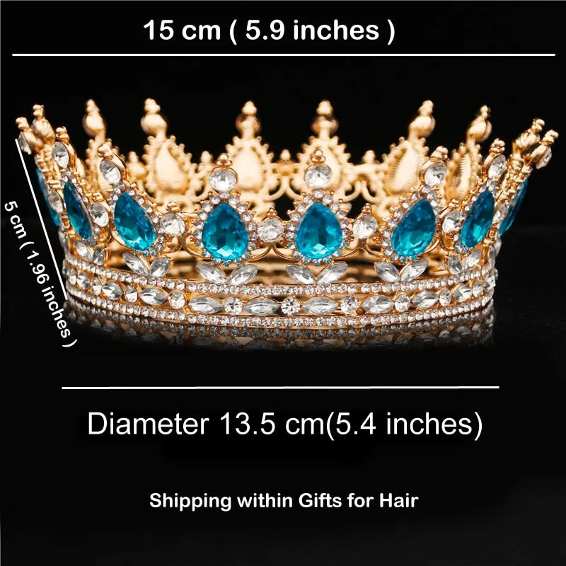 Crystal Bridal or Quince Tiara Baroque Your Majesty Crowns