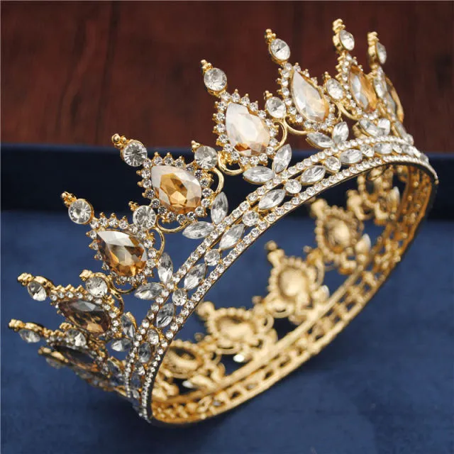 Crystal Bridal or Quince Tiara Baroque Your Majesty Crowns
