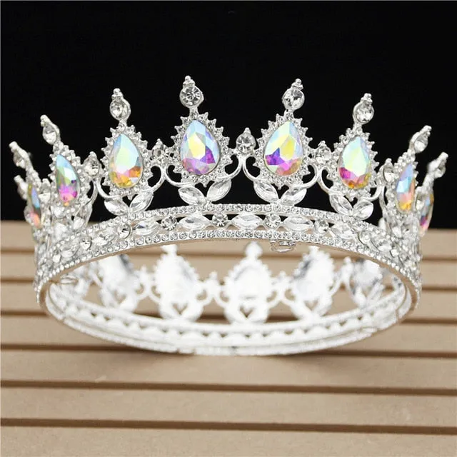 Crystal Bridal or Quince Tiara Baroque Your Majesty Crowns