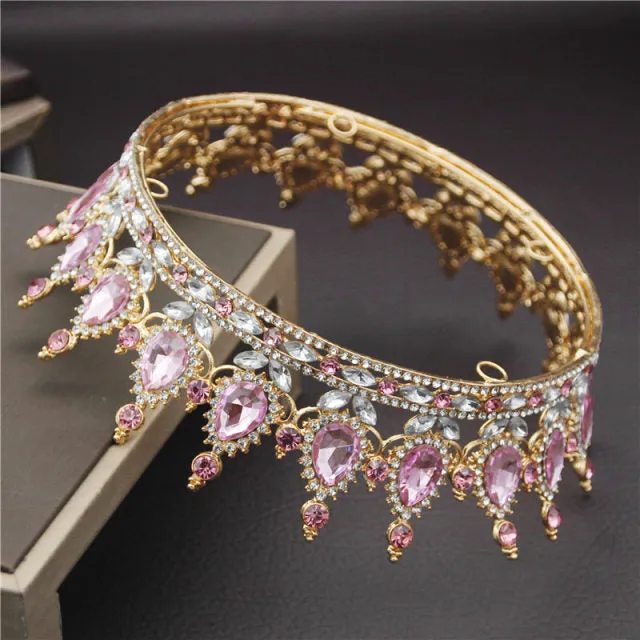 Crystal Bridal or Quince Tiara Baroque Your Majesty Crowns