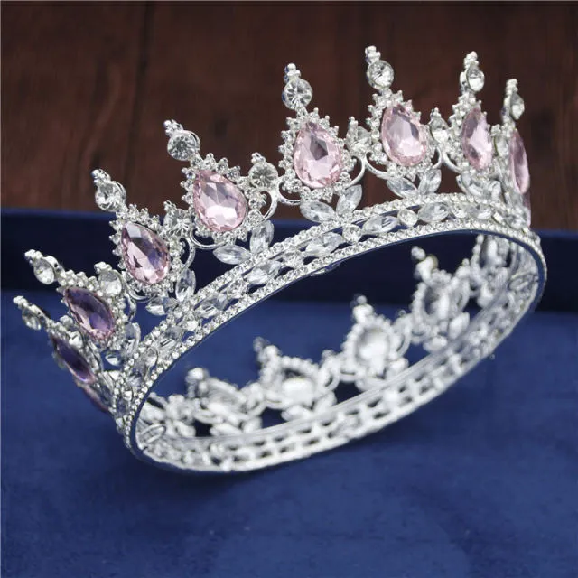 Crystal Bridal or Quince Tiara Baroque Your Majesty Crowns