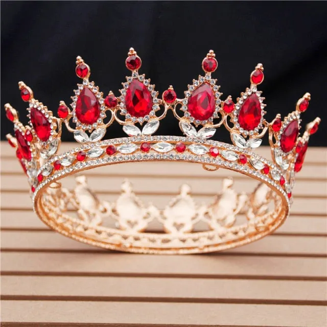 Crystal Bridal or Quince Tiara Baroque Your Majesty Crowns
