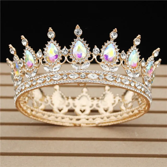 Crystal Bridal or Quince Tiara Baroque Your Majesty Crowns