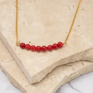 Della ruby quartz necklace