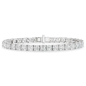 Emerald Cut Diamond Tennis Bracelet, 19.5 CT