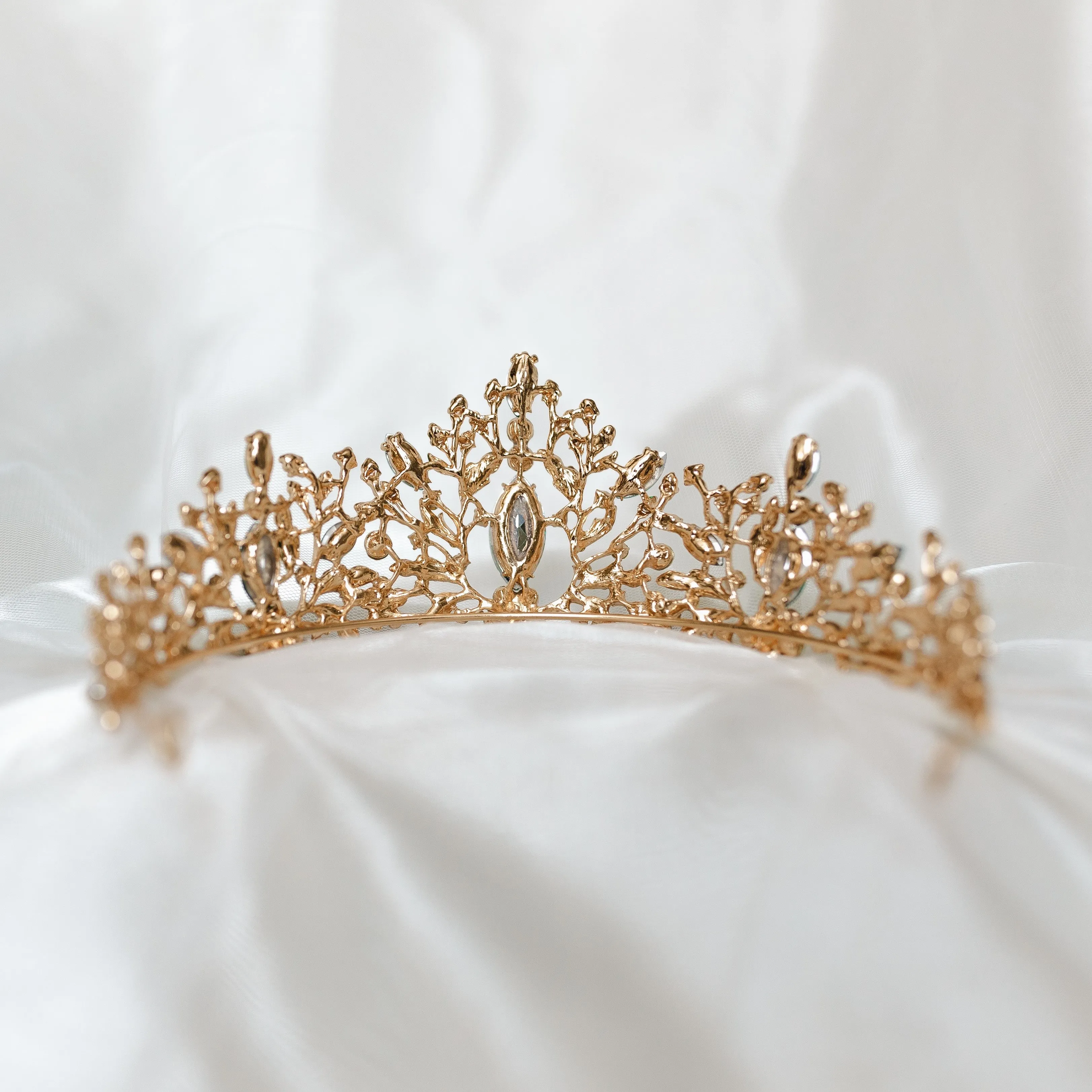 Felicity's Tiara in Green & Gold