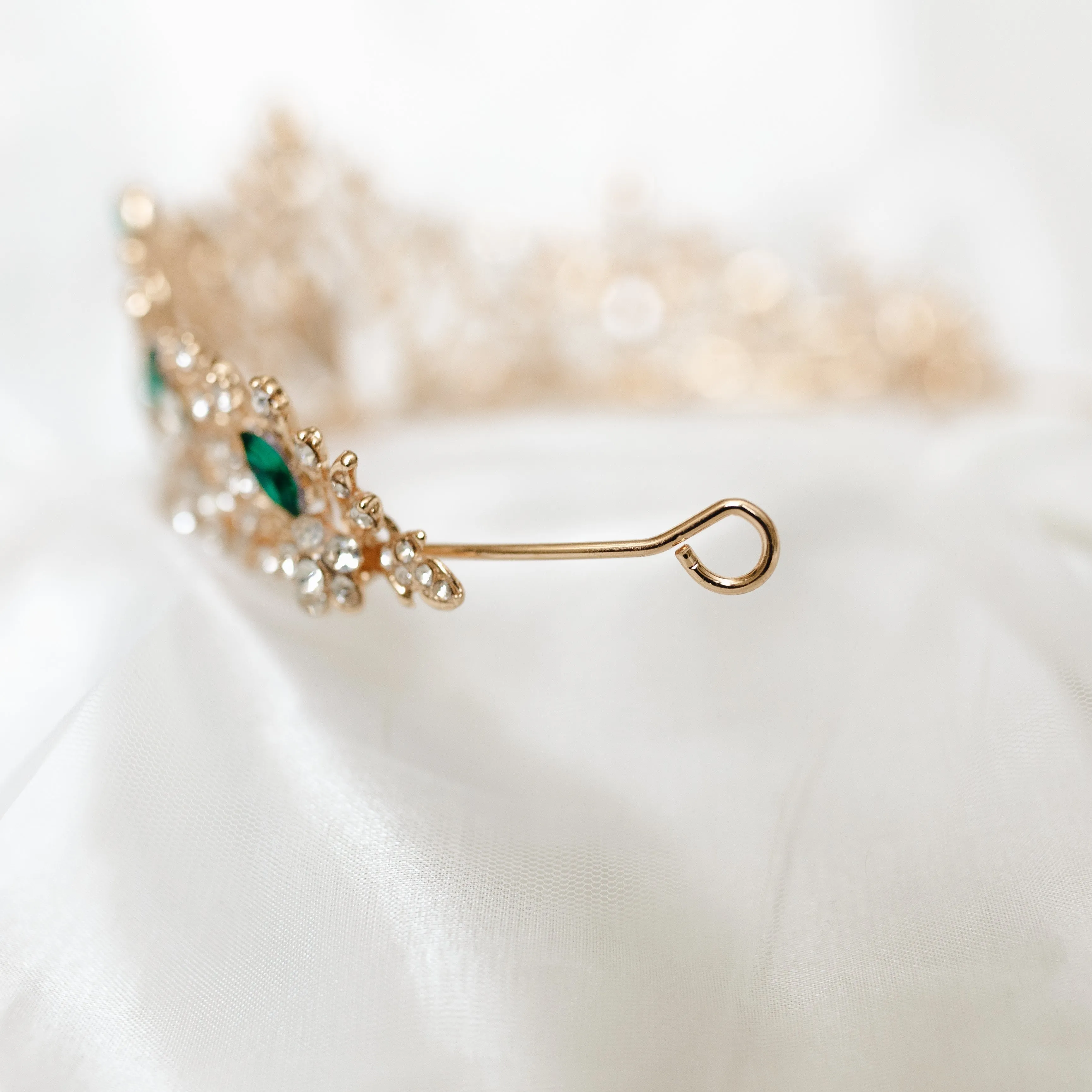 Felicity's Tiara in Green & Gold