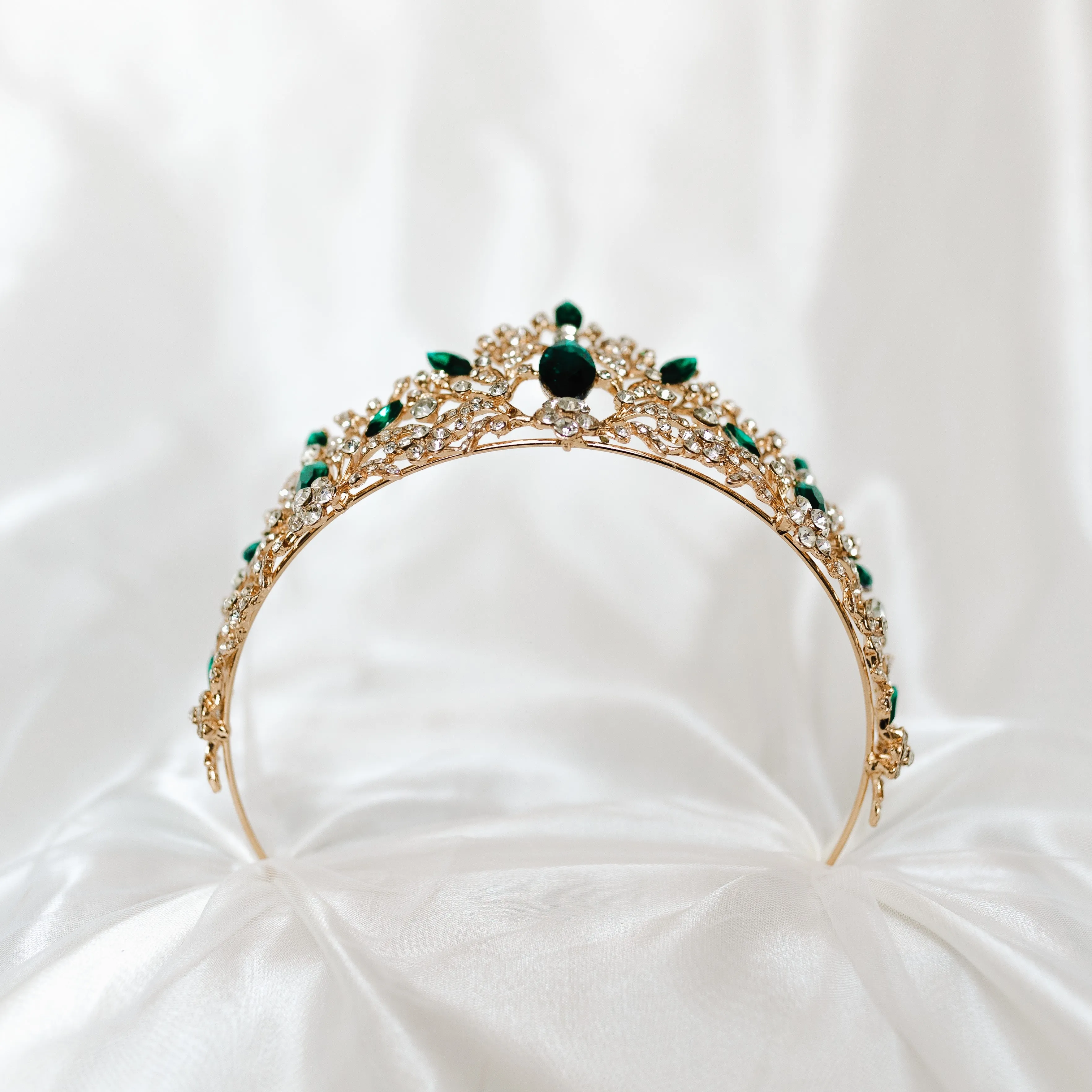 Felicity's Tiara in Green & Gold
