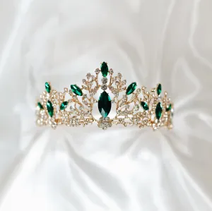 Felicity's Tiara in Green & Gold