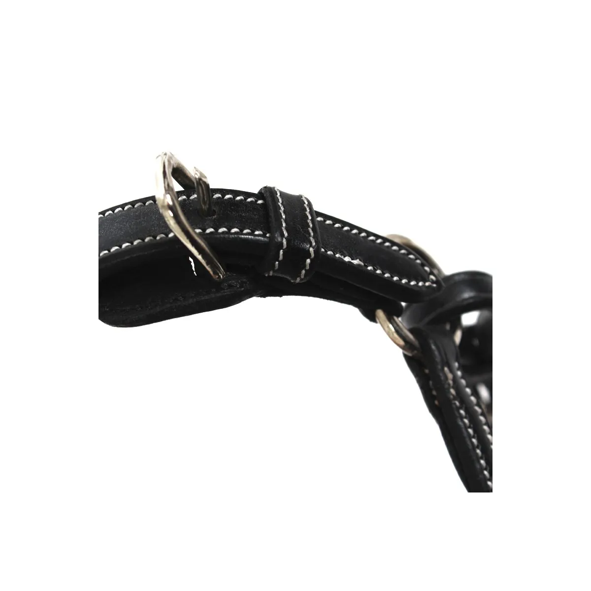 GERMAN HALTER WITH CHAIN Black